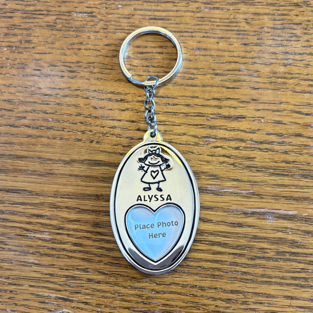 Silver Photo Keychain